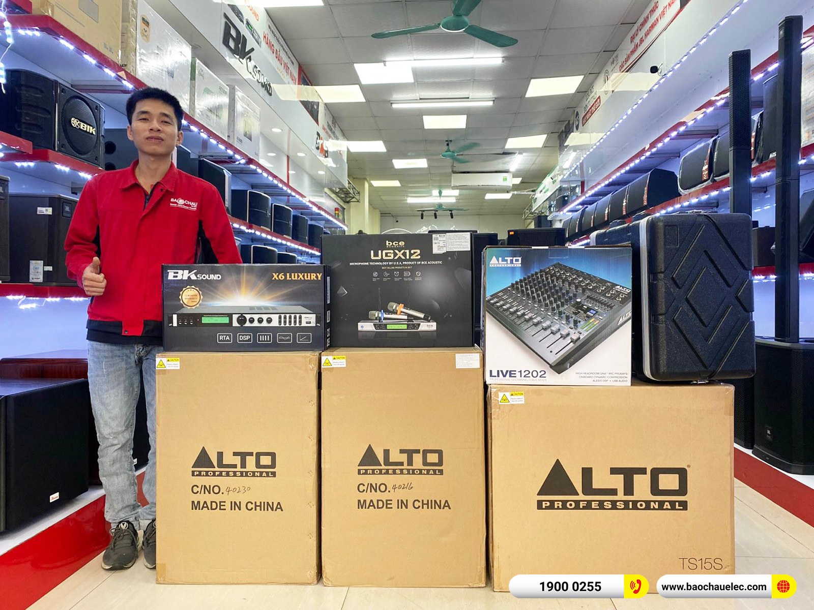 Lắp đặt dàn âm thanh Alto cho khách sạn Athena tại Hải Dương