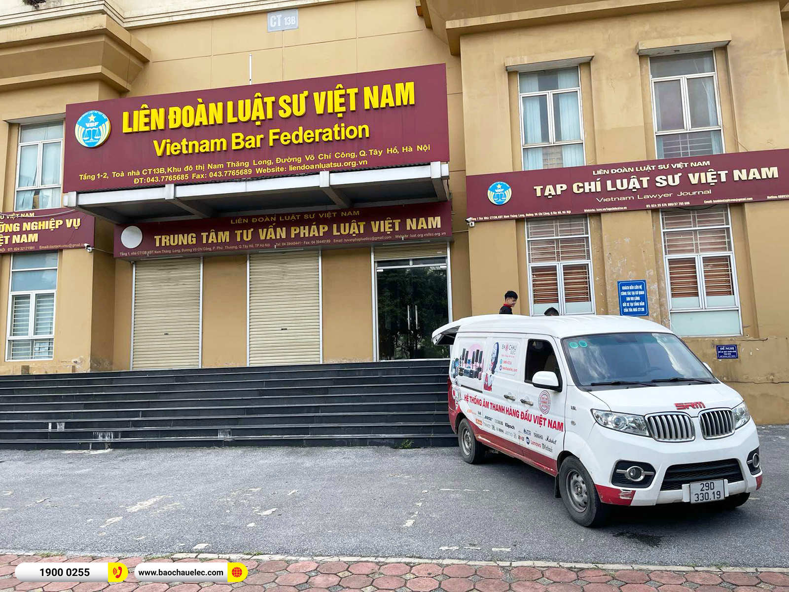 Lắp đặt d&agrave;n &acirc;m thanh hội trường Domus cho Li&ecirc;n đo&agrave;n Luật sư Việt Nam