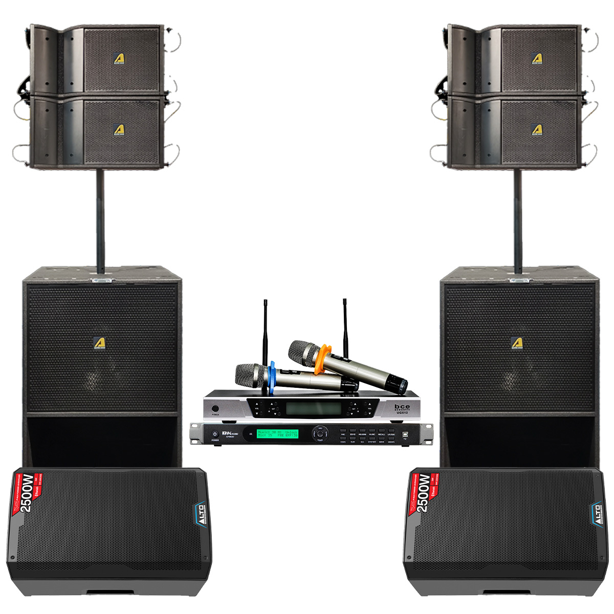 Dàn Âm Thanh Line Array Active Actpro A6N 02