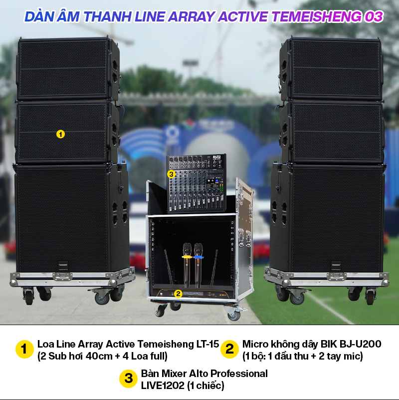 D&agrave;n &Acirc;m Thanh Line Array Active Temeisheng 03