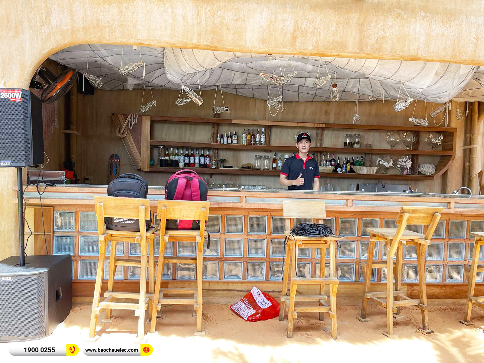 Lắp đặt d&agrave;n &acirc;m thanh Alto cho Mini Bar tại Phan Thiết