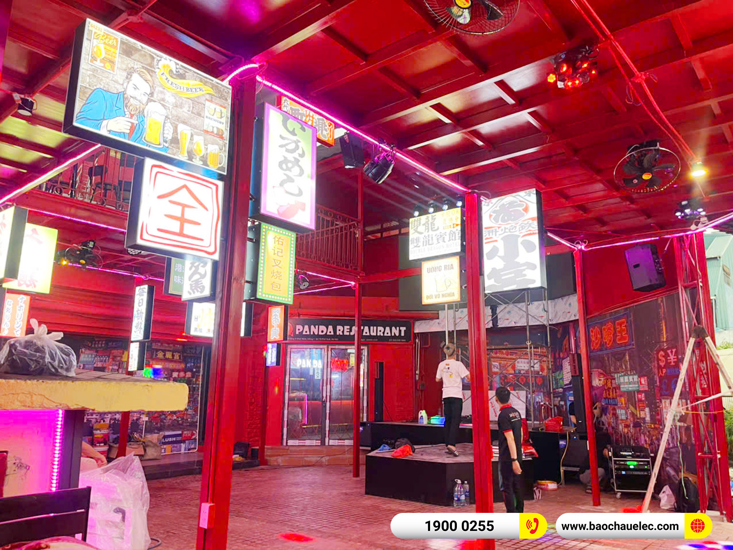 Lắp đặt d&agrave;n &acirc;m thanh nh&agrave; h&agrave;ng Audiocenter cho qu&aacute;n Panda Restaurant tại H&agrave; Nội
