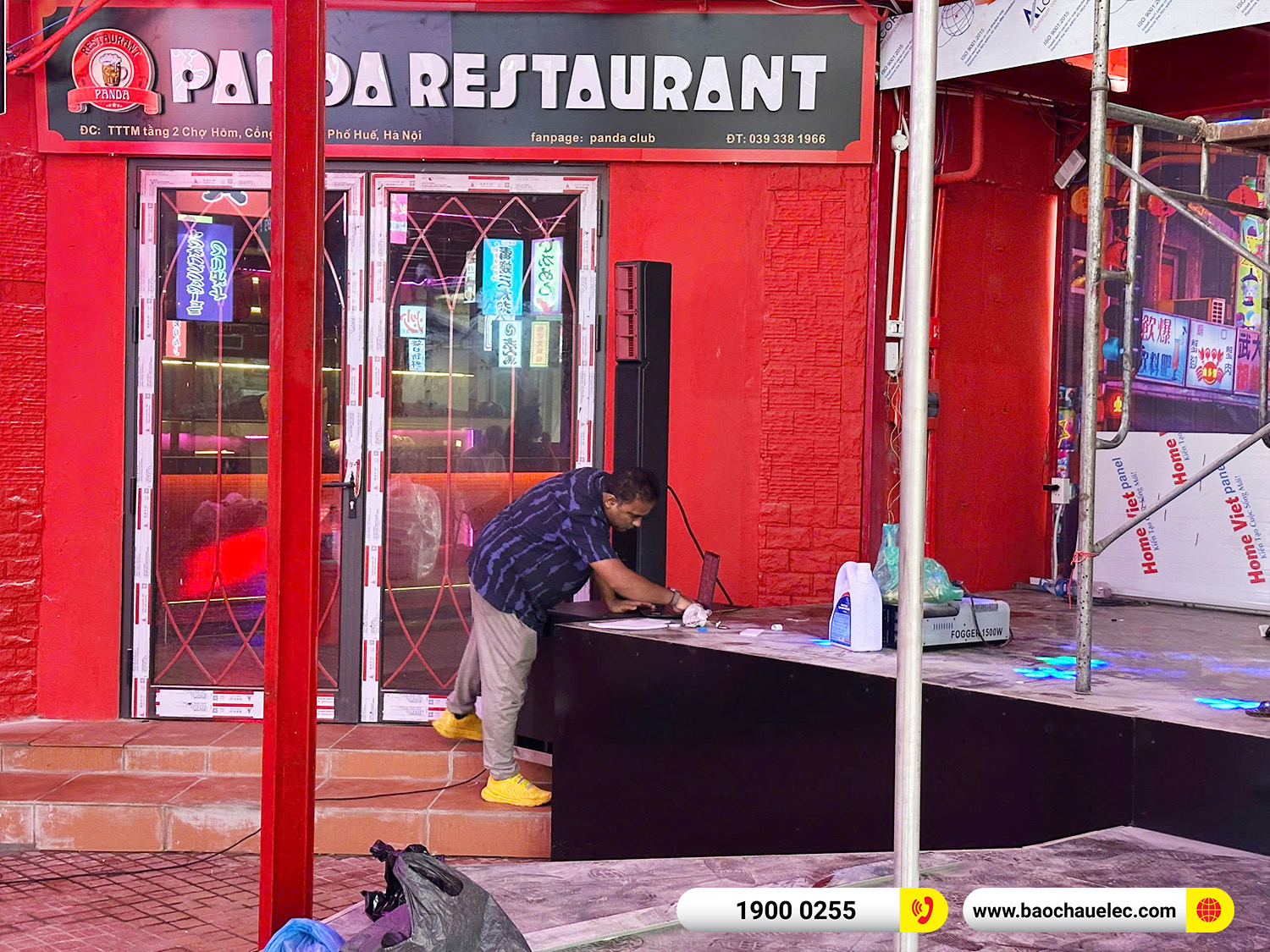 Lắp đặt d&agrave;n &acirc;m thanh nh&agrave; h&agrave;ng Audiocenter cho qu&aacute;n Panda Restaurant tại H&agrave; Nội