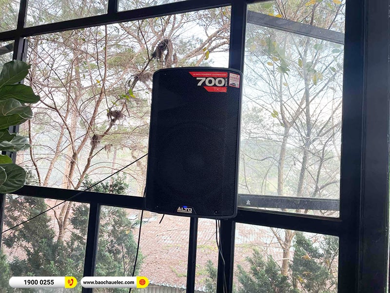 Lắp đặt d&agrave;n &acirc;m thanh gần 108tr cho Nh&agrave; h&agrave;ng Arapang tại Đ&agrave; Lạt (Alto TX312, Alto TS15S, Live802, KP500, BJ-U500,&hellip;)