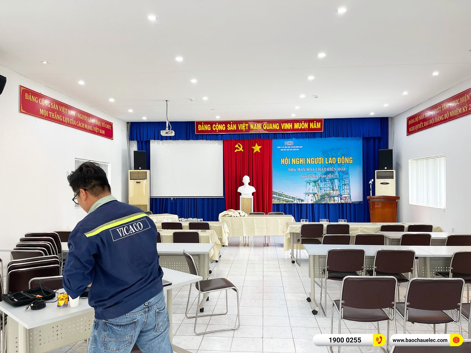 Lắp đặt d&agrave;n &acirc;m thanh hội trường Denon cho Nh&agrave; m&aacute;y h&oacute;a chất Bi&ecirc;n H&ograve;a 