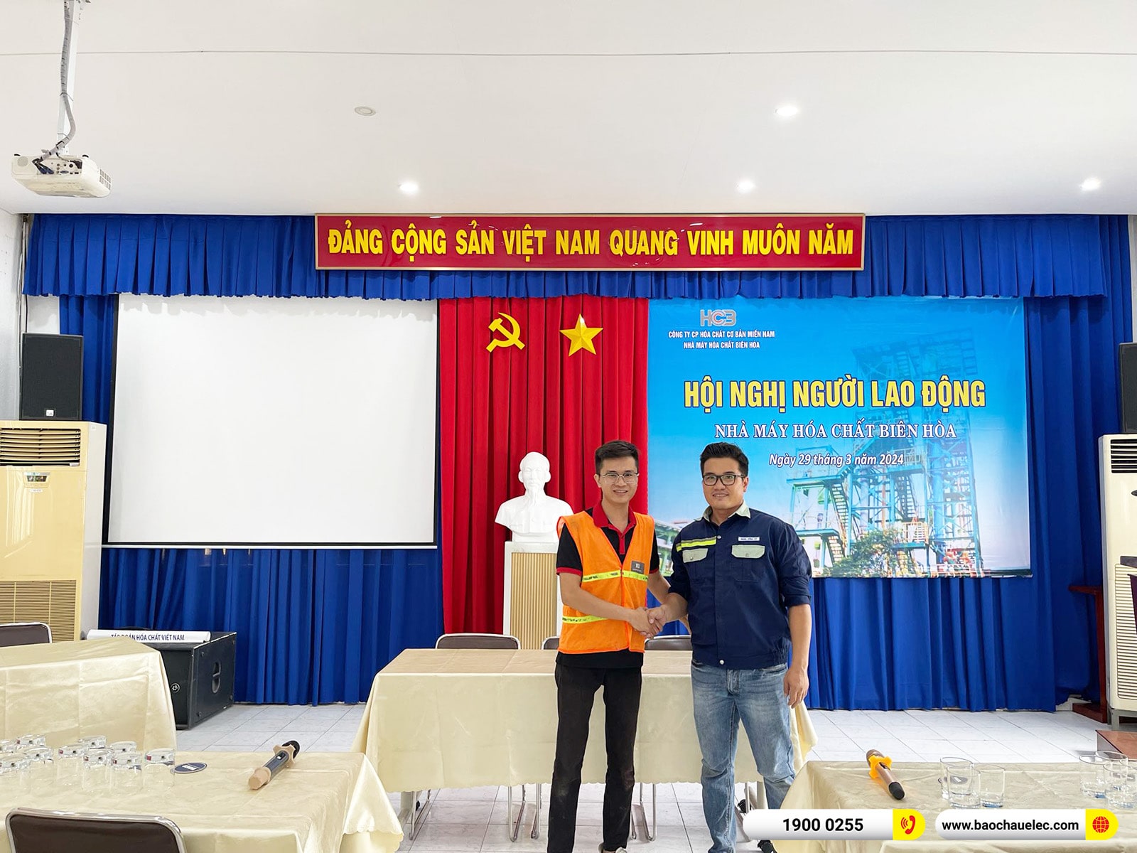 Lắp đặt d&agrave;n &acirc;m thanh hội trường Denon cho Nh&agrave; m&aacute;y h&oacute;a chất Bi&ecirc;n H&ograve;a 