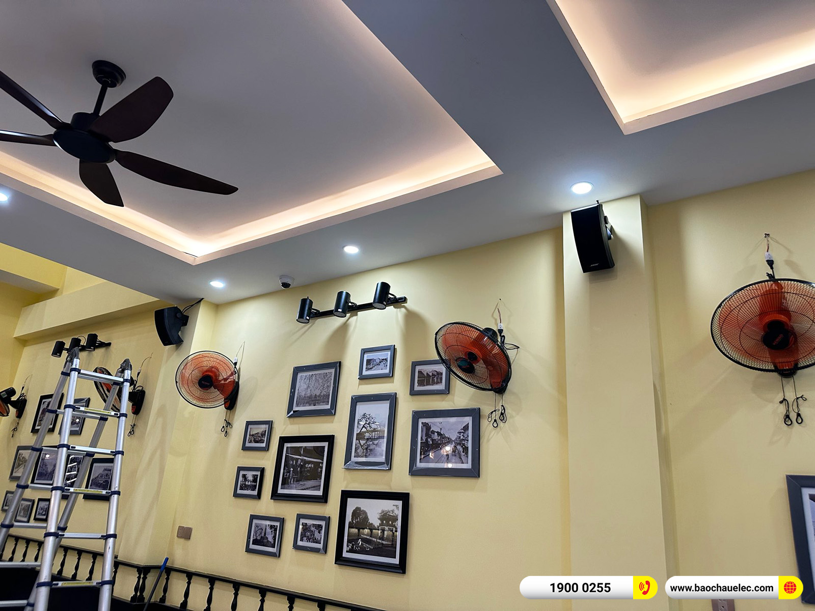 Lắp đặt d&agrave;n &acirc;m thanh Bose cho Qu&aacute;n B&uacute;n Đậu HN tại TPHCM