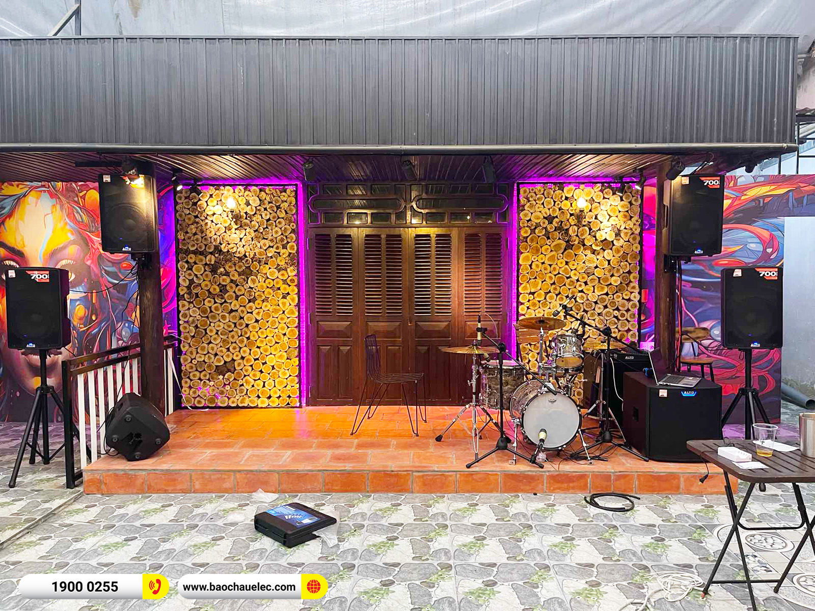 Lắp đặt d&agrave;n &acirc;m thanh Alto cho qu&aacute;n THE 1990 KAF&Eacute; tại Vũng T&agrave;u (Alto TX312, TS15S, JBL VM300, Live1604,&hellip;) 