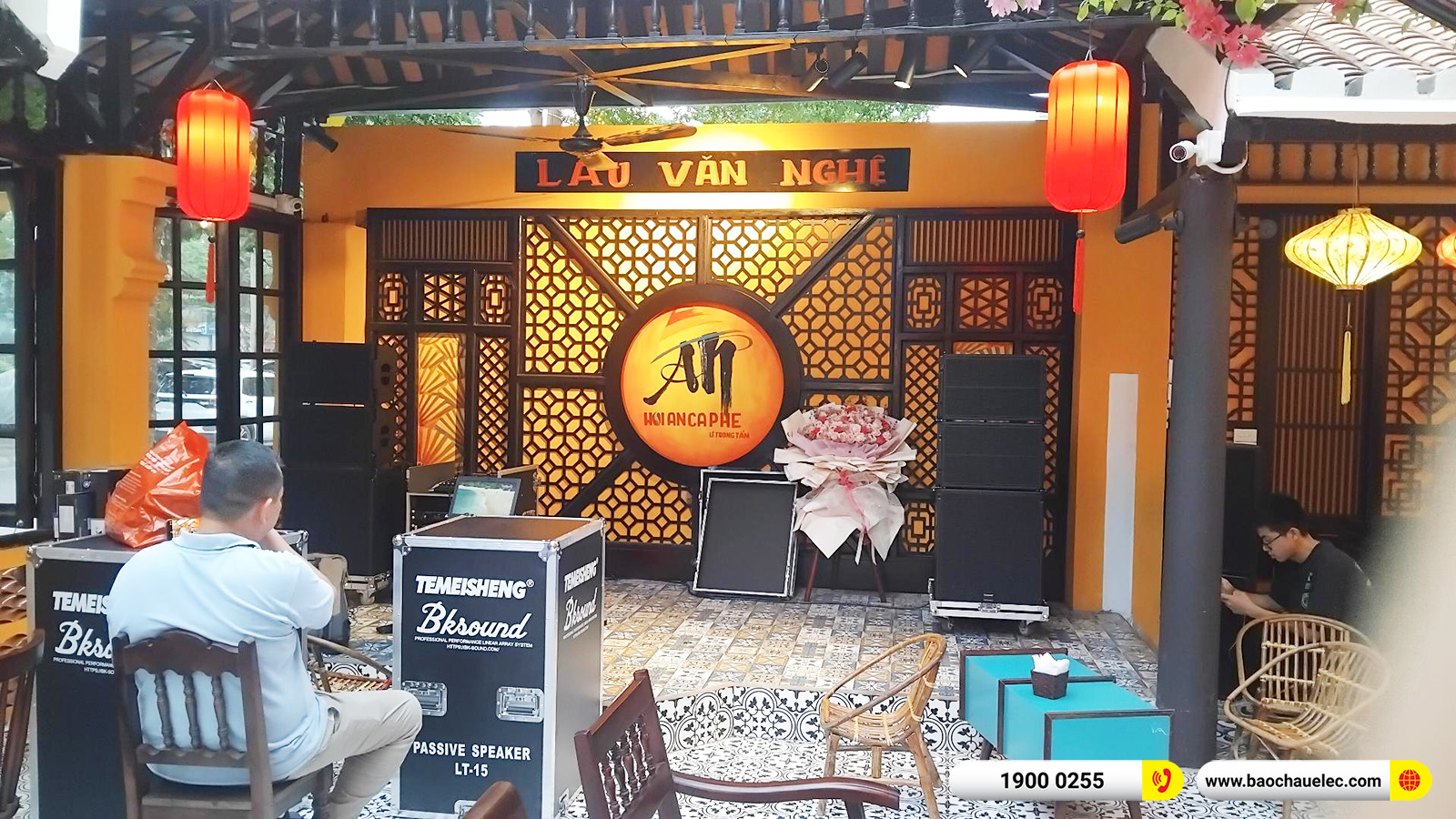 Lắp đặt d&agrave;n &acirc;m thanh Array Temeisheng cho qu&aacute;n Cafe An Hội An tại H&agrave; Nội 