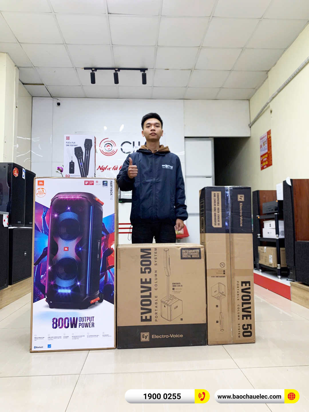 Lắp đặt d&agrave;n &acirc;m thanh Electro Voice cho Qu&aacute;n Cafe của anh D&acirc;n tại Bắc Ninh 