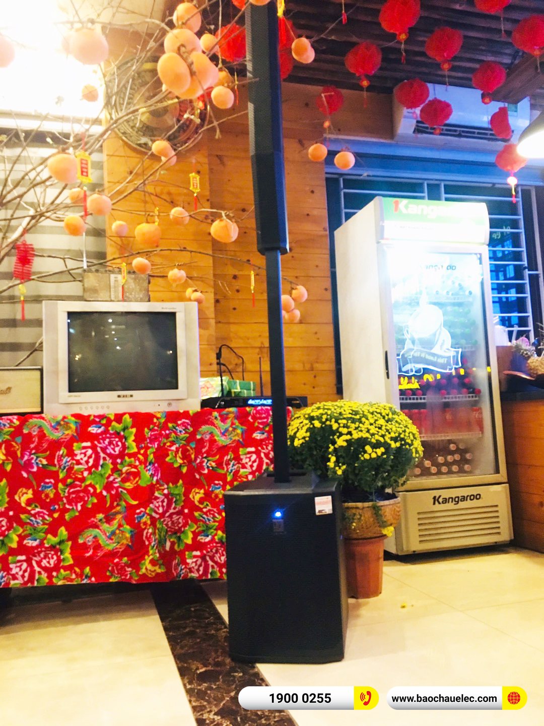 Lắp đặt d&agrave;n &acirc;m thanh Electro Voice cho Qu&aacute;n Cafe của anh D&acirc;n tại Bắc Ninh 
