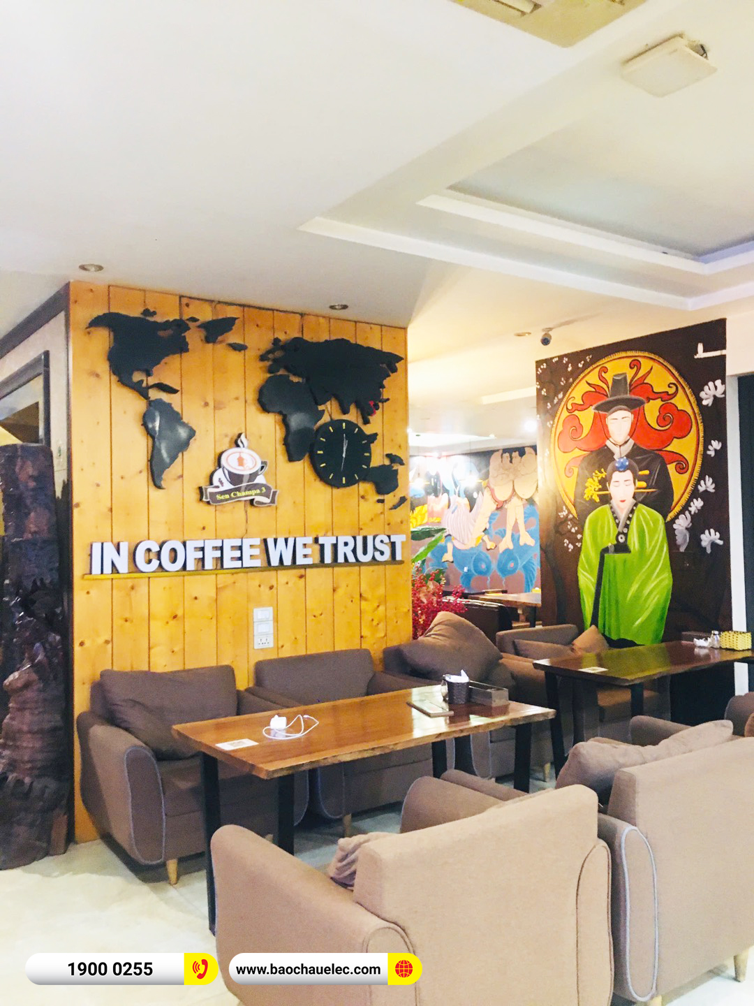 Lắp đặt d&agrave;n &acirc;m thanh Electro Voice cho Qu&aacute;n Cafe của anh D&acirc;n tại Bắc Ninh 