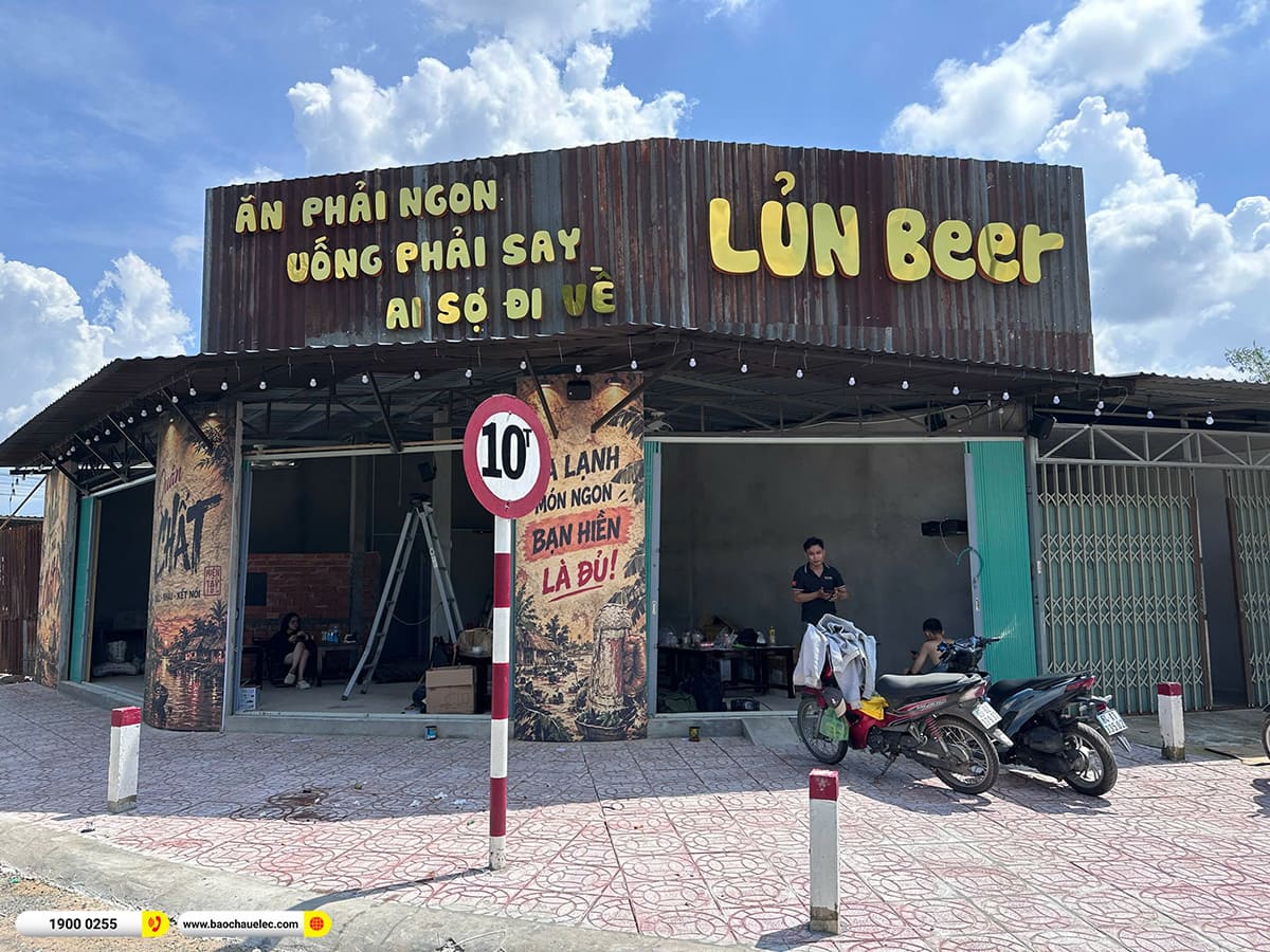 Lắp đặt d&agrave;n &acirc;m thanh JBL gần 20tr cho qu&aacute;n Lủn Beer tại Vĩnh Long