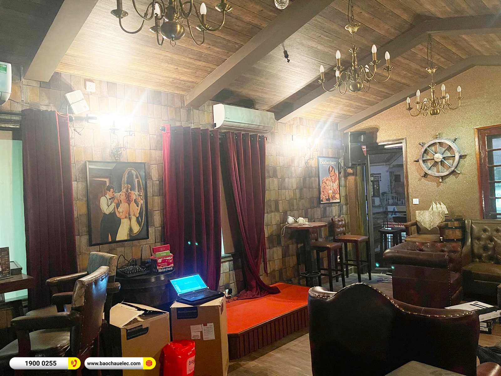 Lắp đặt dàn âm thanh quán pub Audiocenter cho chị Jenny tại Ha Nội