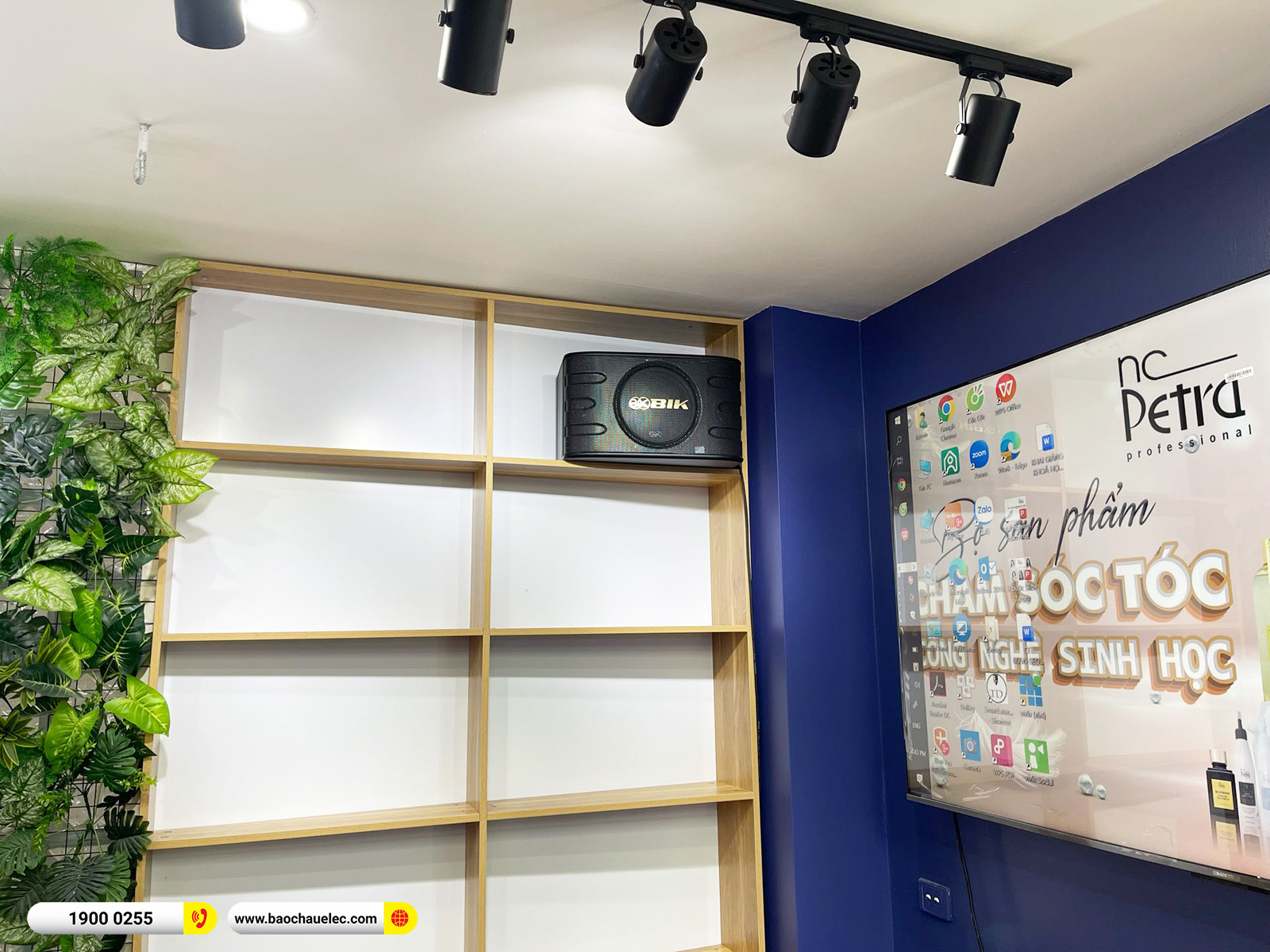 Lắp đặt d&agrave;n karaoke BIK gần 17tr cho Salon t&oacute;c anh Minh tại H&agrave; Nội (BIK BJ-S668, BKSound DKA 5500, U900 Plus X)