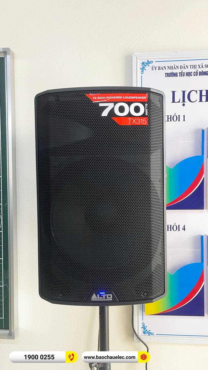 Lắp đặt d&agrave;n &acirc;m thanh gần 100tr cho trường TH Cổ Đ&ocirc;ng tại H&agrave; Nội