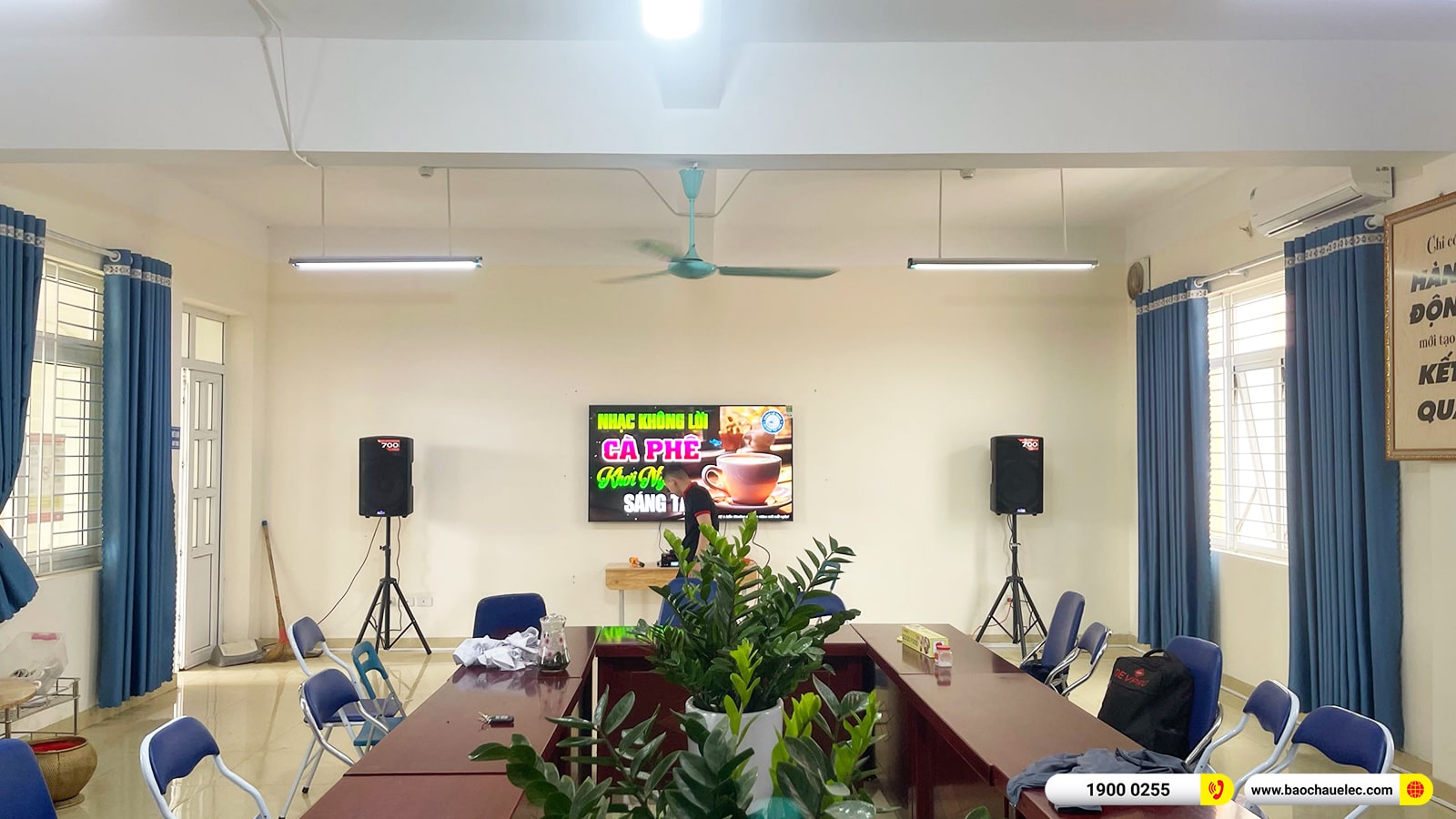 Lắp đặt d&agrave;n &acirc;m thanh gần 100tr cho trường TH Cổ Đ&ocirc;ng tại H&agrave; Nội