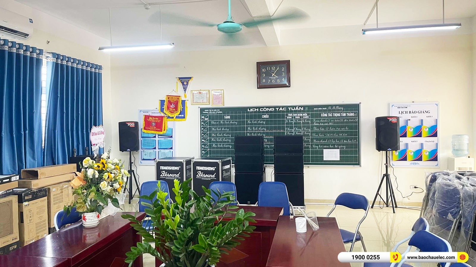 Lắp đặt d&agrave;n &acirc;m thanh gần 100tr cho trường TH Cổ Đ&ocirc;ng tại H&agrave; Nội