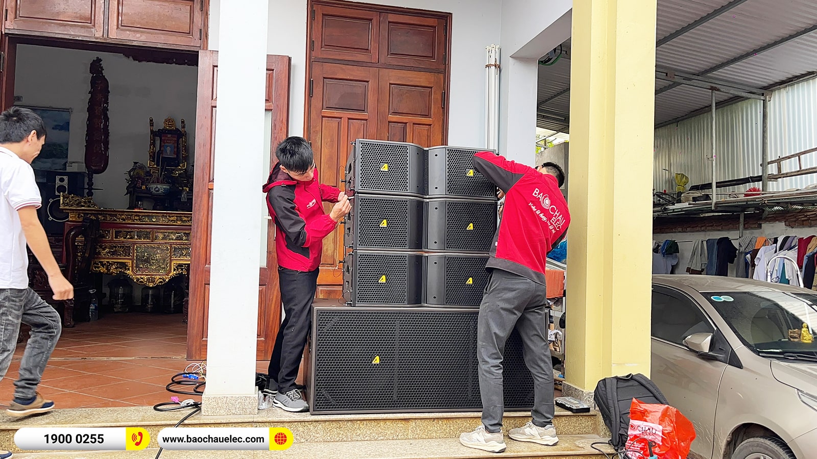 Lắp đặt d&agrave;n Line Array Actpro sự kiện, đ&aacute;m cưới gần 160tr cho anh Minh tại Bắc Ninh (Actpro KR212, KR28, DSP48, MG12XU,&hellip;) 