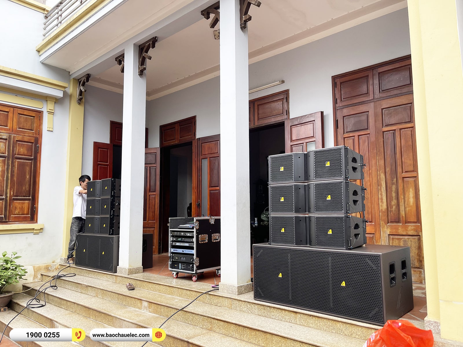 Lắp đặt d&agrave;n Line Array Actpro sự kiện, đ&aacute;m cưới gần 160tr cho anh Minh tại Bắc Ninh (Actpro KR212, KR28, DSP48, MG12XU,&hellip;) 