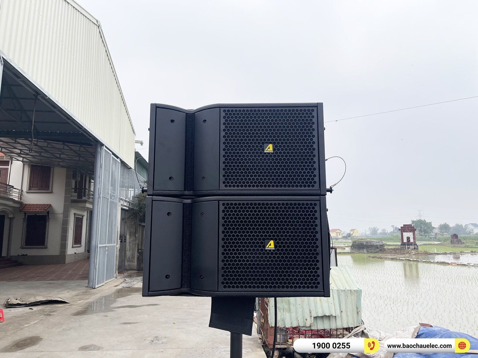 Lắp đặt dàn Line Array Actpro sự kiện, đám cưới gần 90tr cho anh Minh tại Bắc Ninh (Active Actpro A2, KP500, BCE VIP3000,…)