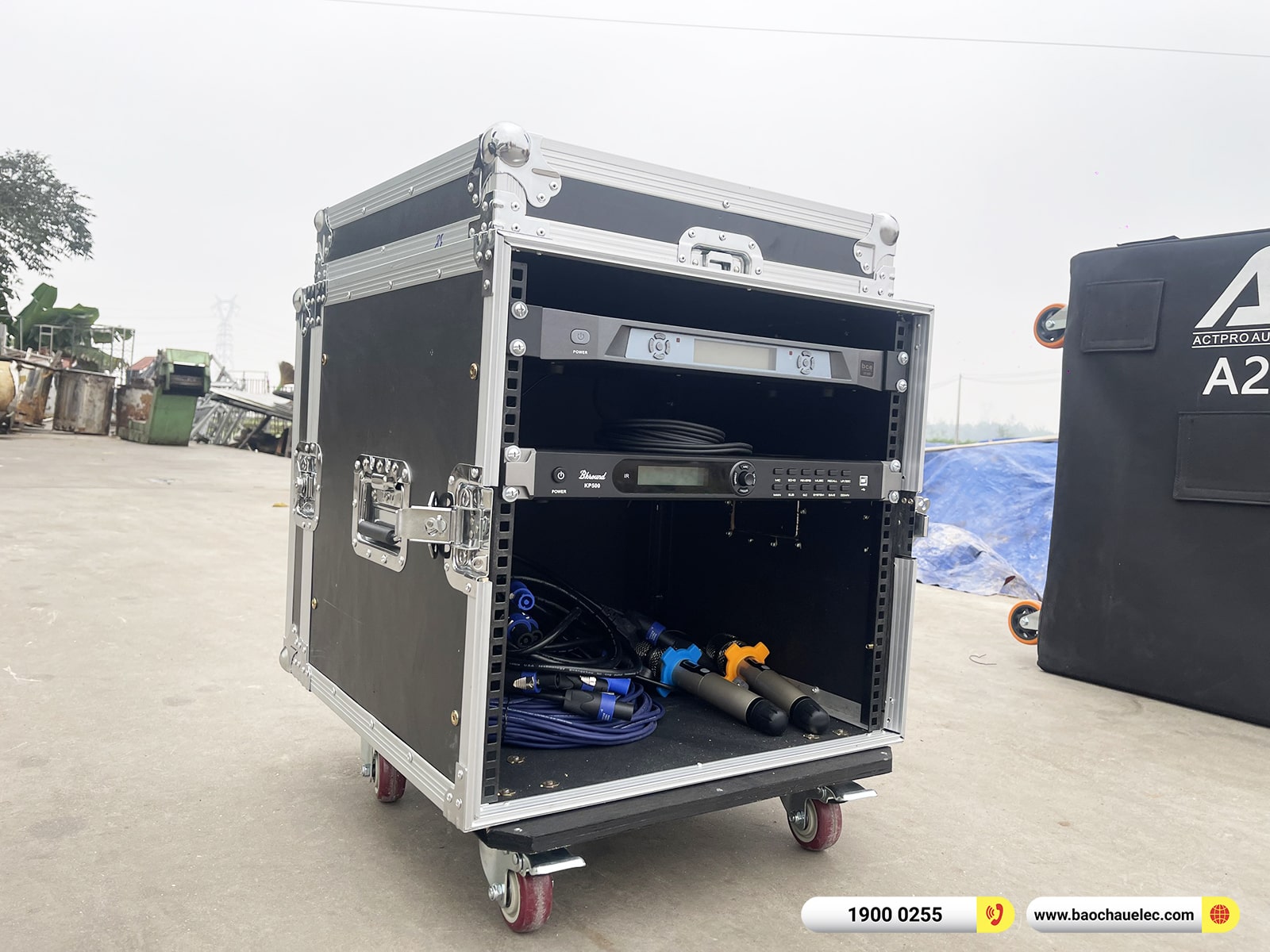 Lắp đặt dàn Line Array Actpro sự kiện, đám cưới gần 90tr cho anh Minh tại Bắc Ninh (Active Actpro A2, KP500, BCE VIP3000,…)