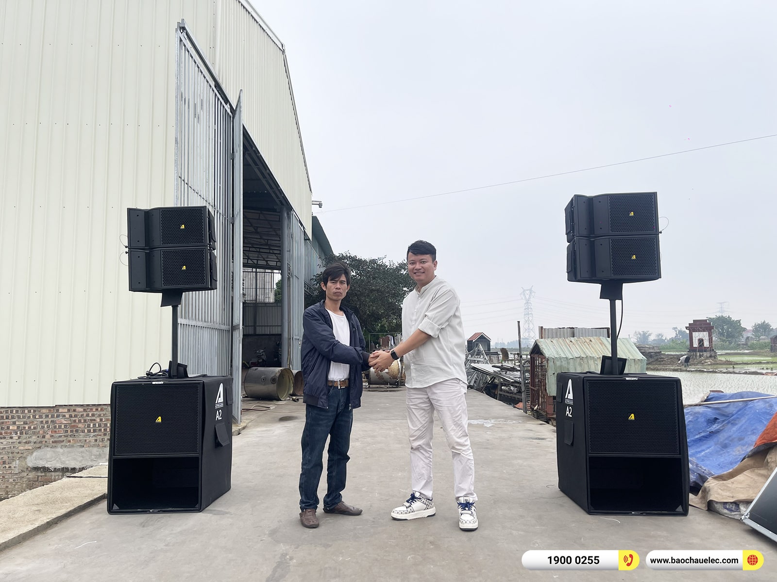 Lắp đặt d&agrave;n Line Array Actpro sự kiện, đ&aacute;m cưới gần 90tr cho anh Minh tại Bắc Ninh (Active Actpro A2, KP500, BCE VIP3000,&hellip;) 