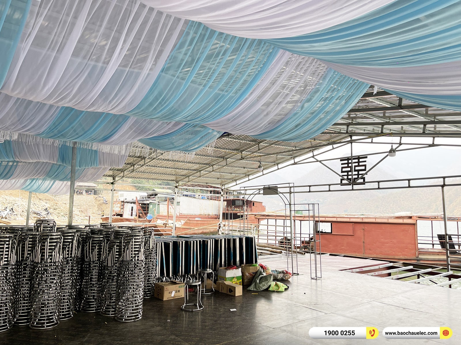 Lắp đặt d&agrave;n Line Array Actpro sự kiện, đ&aacute;m cưới khoảng 162tr cho anh B&ugrave;i tại Sơn La (Actpro KR210, Actpro KR28, FP14000, DSP48,&hellip;)