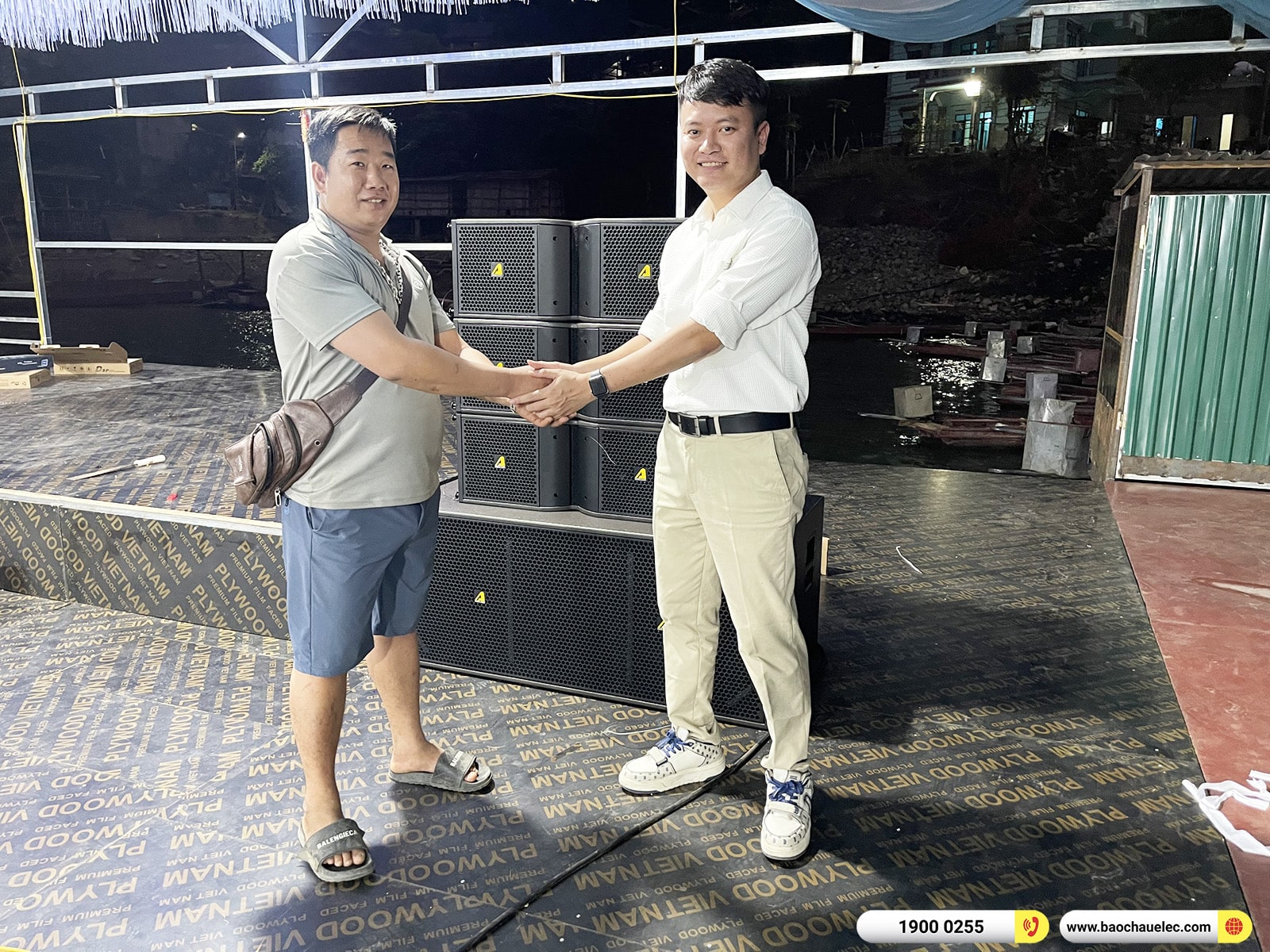 Lắp đặt d&agrave;n Line Array Actpro sự kiện, đ&aacute;m cưới khoảng 162tr cho anh B&ugrave;i tại Sơn La (Actpro KR210, Actpro KR28, FP14000, DSP48,&hellip;)