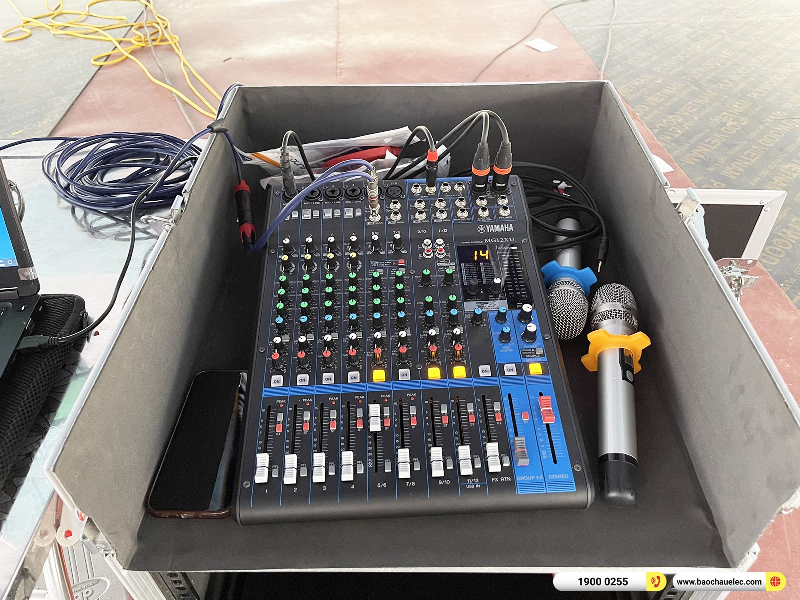 Lắp đặt d&agrave;n Line Array Actpro sự kiện, đ&aacute;m cưới khoảng 162tr cho anh B&ugrave;i tại Sơn La (Actpro KR210, Actpro KR28, FP14000, DSP48,&hellip;)