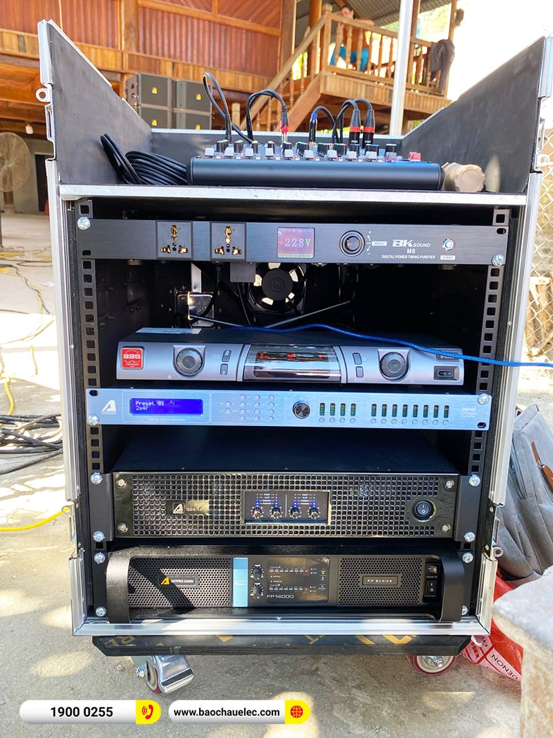 Lắp đặt d&agrave;n Line Array Actpro sự kiện, đ&aacute;m cưới hơn 139tr cho anh Diện tại Lai Ch&acirc;u (Actpro HQL 210, Actpro KR28F, FP14000, QD4.13, DSP48,&hellip;)