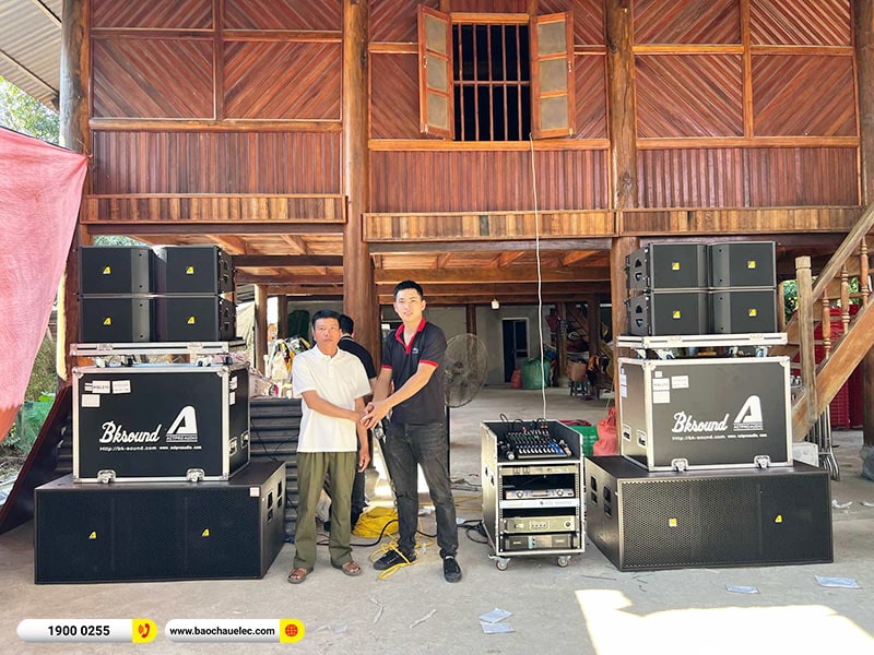Lắp đặt dàn Line Array Actpro sự kiện, đám cưới hơn 139tr cho anh Diện tại Lai Châu (Actpro HQL 210, Actpro KR28F, FP14000, QD4.13, DSP48,…)