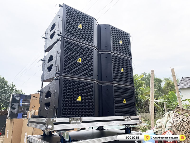 Lắp đặt d&agrave;n Line Array Actpro sự kiện, đ&aacute;m cưới hơn 164tr cho anh Hải tại Điện Bi&ecirc;n (Actpro KR210, KR28, MG12XU, DSP48,&hellip;)