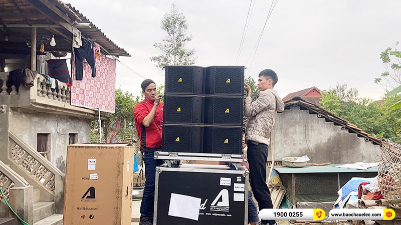 Lắp đặt d&agrave;n Line Array Actpro sự kiện, đ&aacute;m cưới hơn 164tr cho anh Hải tại Điện Bi&ecirc;n (Actpro KR210, KR28, MG12XU, DSP48,&hellip;)