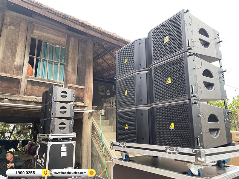 Lắp đặt d&agrave;n Line Array Actpro sự kiện, đ&aacute;m cưới hơn 164tr cho anh Hải tại Điện Bi&ecirc;n (Actpro KR210, KR28, MG12XU, DSP48,&hellip;)