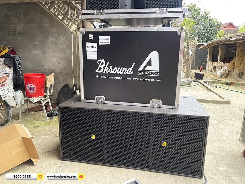 Lắp đặt d&agrave;n Line Array Actpro sự kiện, đ&aacute;m cưới hơn 164tr cho anh Hải tại Điện Bi&ecirc;n (Actpro KR210, KR28, MG12XU, DSP48,&hellip;)