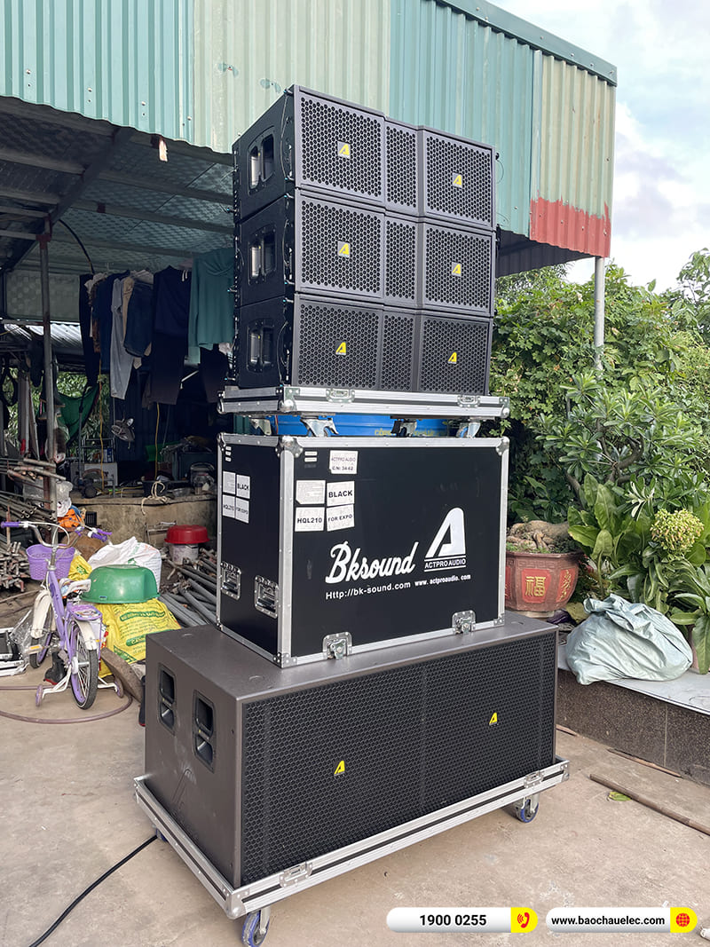 Lắp đặt dàn Line Array Actpro 165tr cho anh Yên tại Hưng Yên