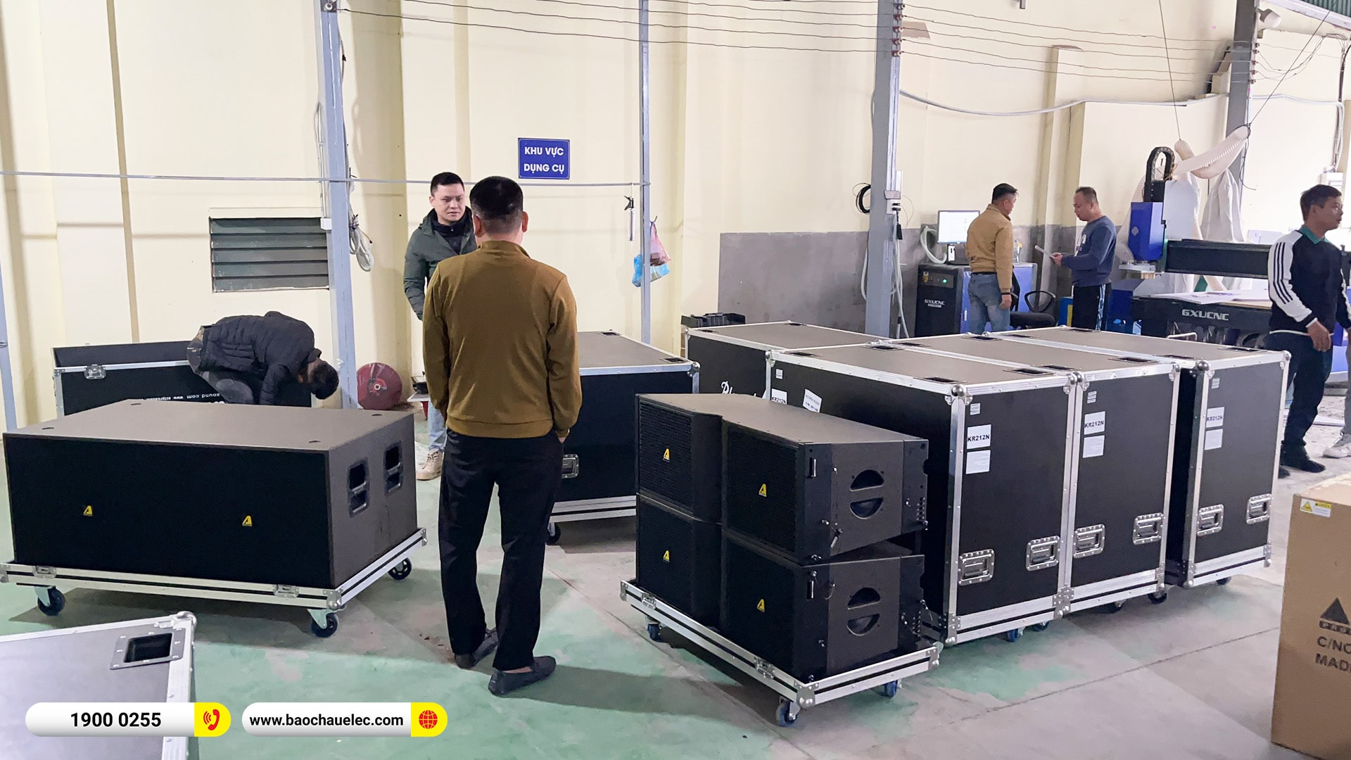 Lắp đặt d&agrave;n Line Array Actpro sự kiện hơn 480tr cho CTCPDV Đặt s&acirc;n Golf Việt Nam (Actpro KR212, HQS218, DSP48, Alpha 2.22,&hellip;) 