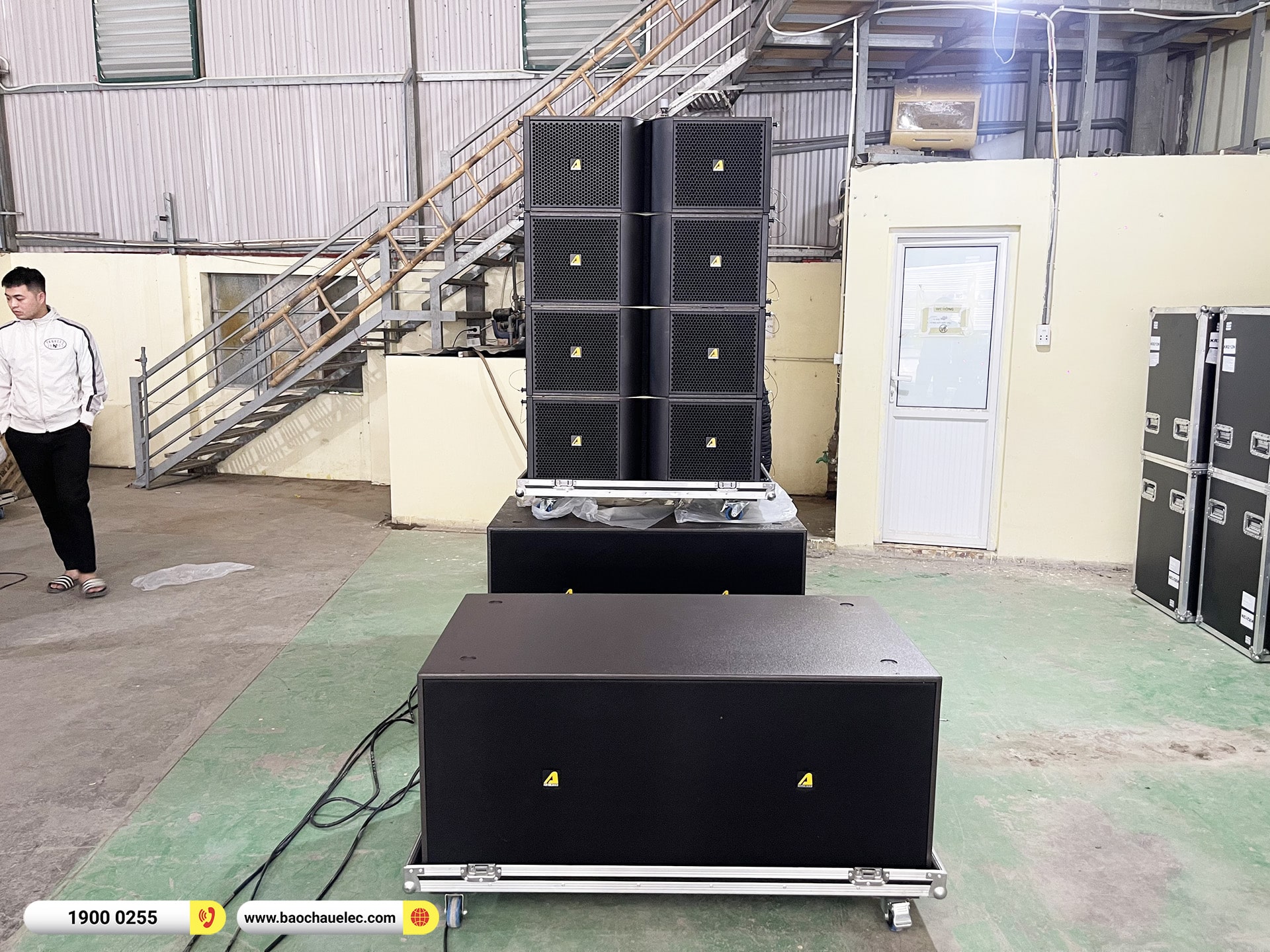 Lắp đặt d&agrave;n Line Array Actpro sự kiện hơn 480tr cho CTCPDV Đặt s&acirc;n Golf Việt Nam (Actpro KR212, HQS218, DSP48, Alpha 2.22,&hellip;) 