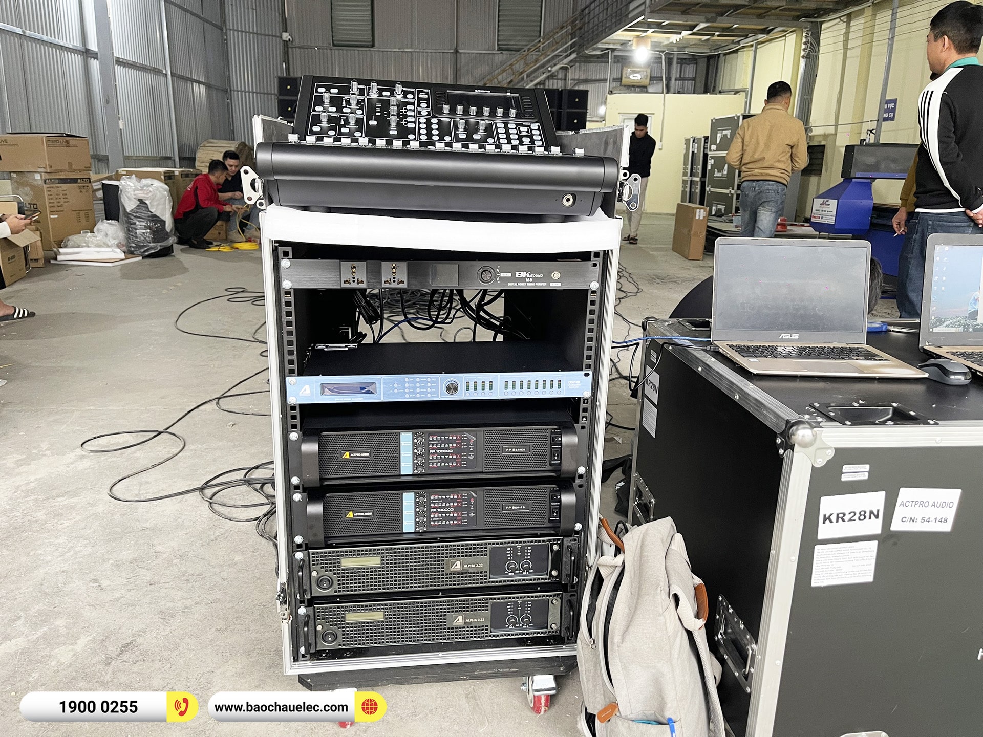 Lắp đặt d&agrave;n Line Array Actpro sự kiện hơn 480tr cho CTCPDV Đặt s&acirc;n Golf Việt Nam (Actpro KR212, HQS218, DSP48, Alpha 2.22,&hellip;) 