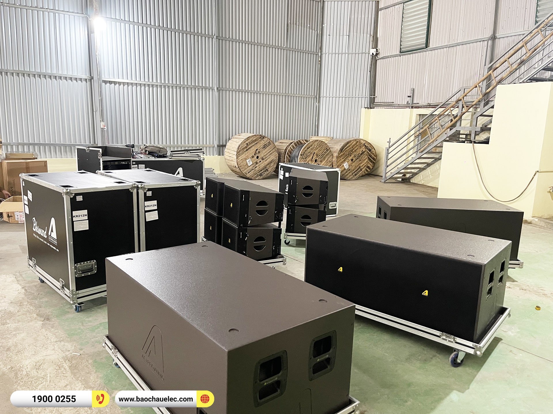 Lắp đặt d&agrave;n Line Array Actpro sự kiện hơn 480tr cho CTCPDV Đặt s&acirc;n Golf Việt Nam (Actpro KR212, HQS218, DSP48, Alpha 2.22,&hellip;) 