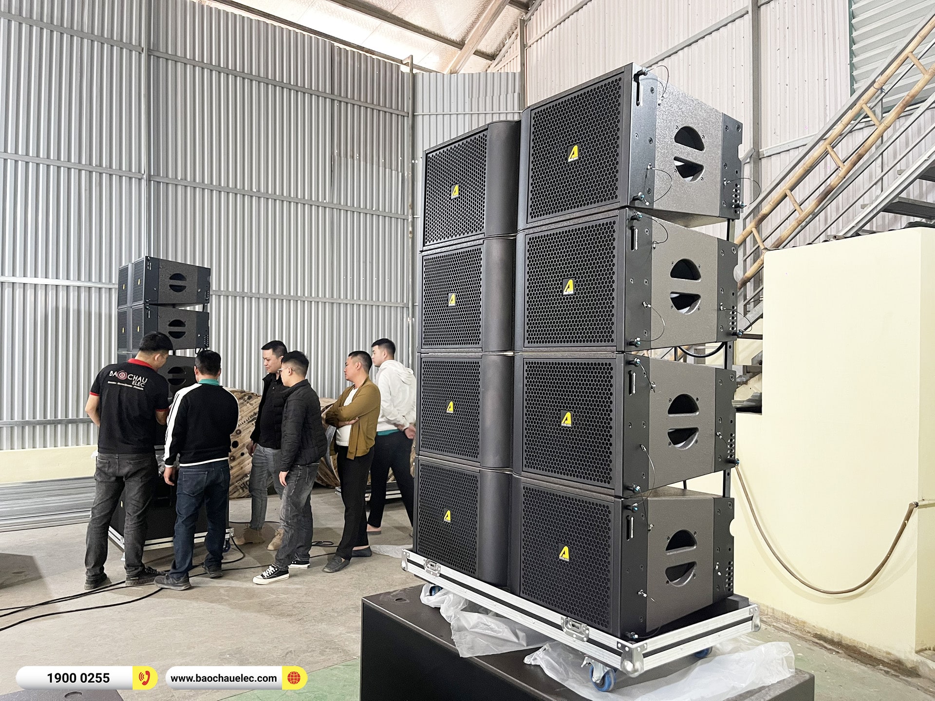 Lắp đặt d&agrave;n Line Array Actpro sự kiện hơn 480tr cho CTCPDV Đặt s&acirc;n Golf Việt Nam (Actpro KR212, HQS218, DSP48, Alpha 2.22,&hellip;) 