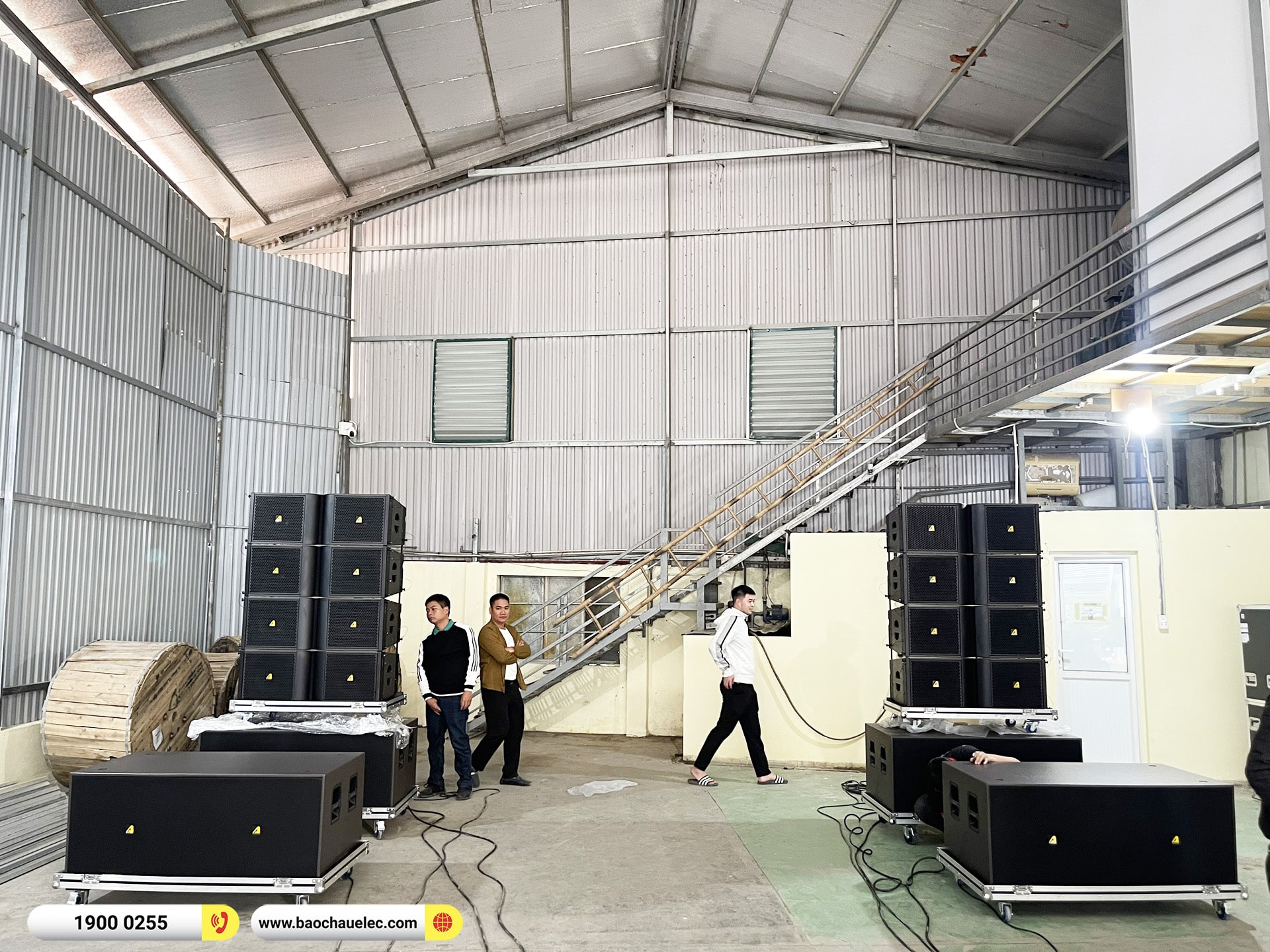Lắp đặt d&agrave;n Line Array Actpro sự kiện hơn 480tr cho CTCPDV Đặt s&acirc;n Golf Việt Nam (Actpro KR212, HQS218, DSP48, Alpha 2.22,&hellip;) 