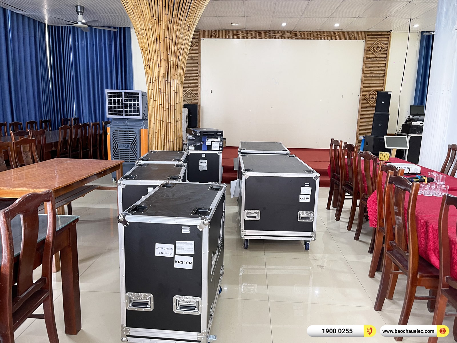 Lắp đặt d&agrave;n Line Array Actpro sự kiện, đ&aacute;m cưới hơn 225tr cho nh&agrave; h&agrave;ng Dũng Phong tại Ninh B&igrave;nh