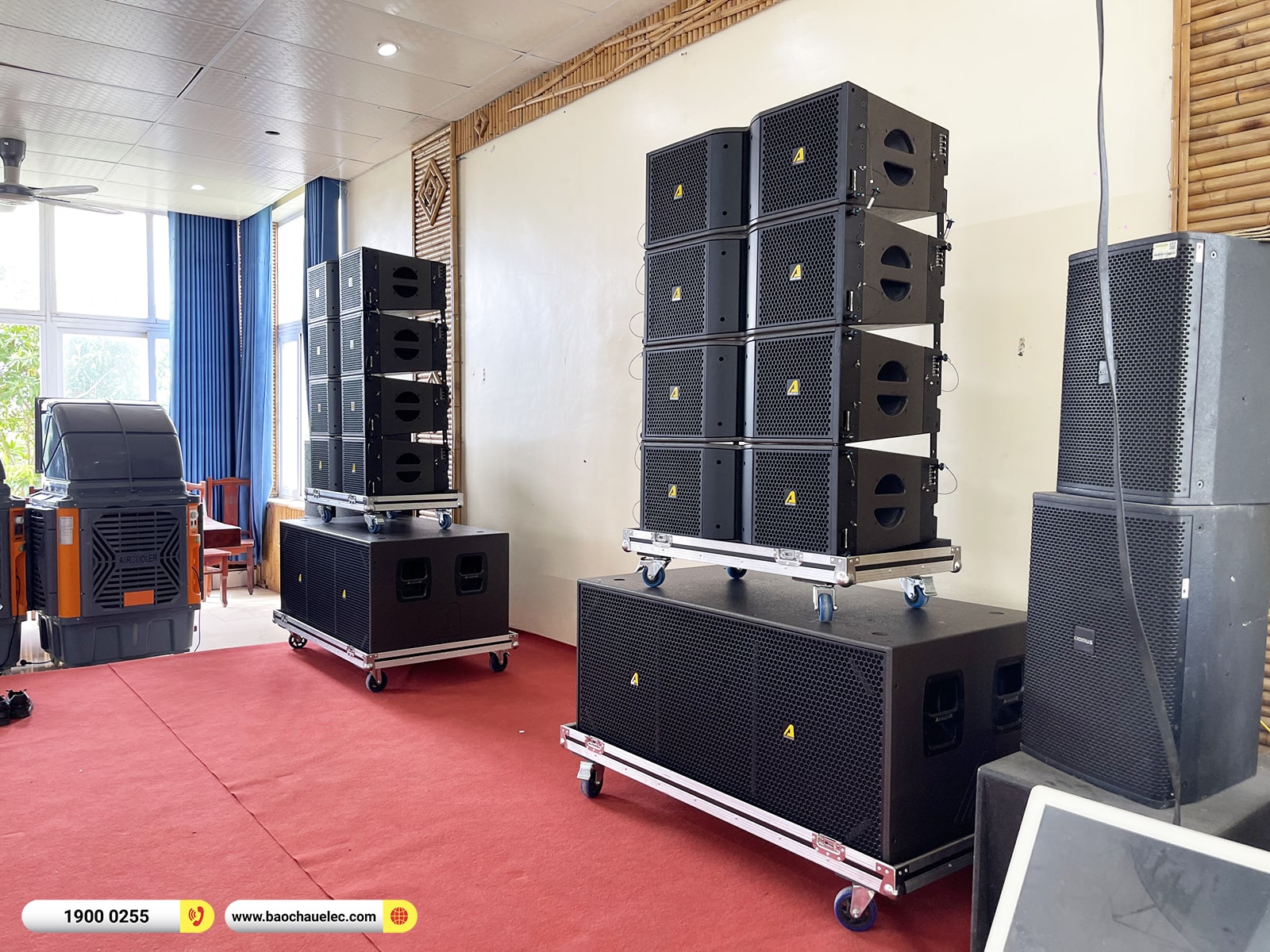 Lắp đặt d&agrave;n Line Array Actpro sự kiện, đ&aacute;m cưới hơn 225tr cho nh&agrave; h&agrave;ng Dũng Phong tại Ninh B&igrave;nh