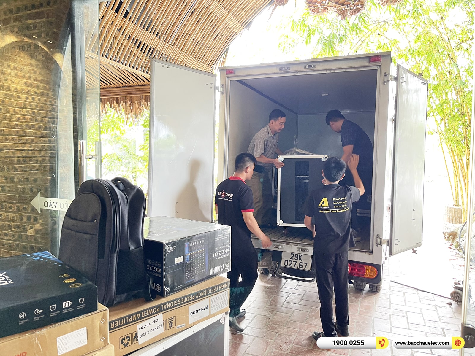 Lắp đặt d&agrave;n Line Array Actpro sự kiện, đ&aacute;m cưới hơn 225tr cho nh&agrave; h&agrave;ng Dũng Phong tại Ninh B&igrave;nh