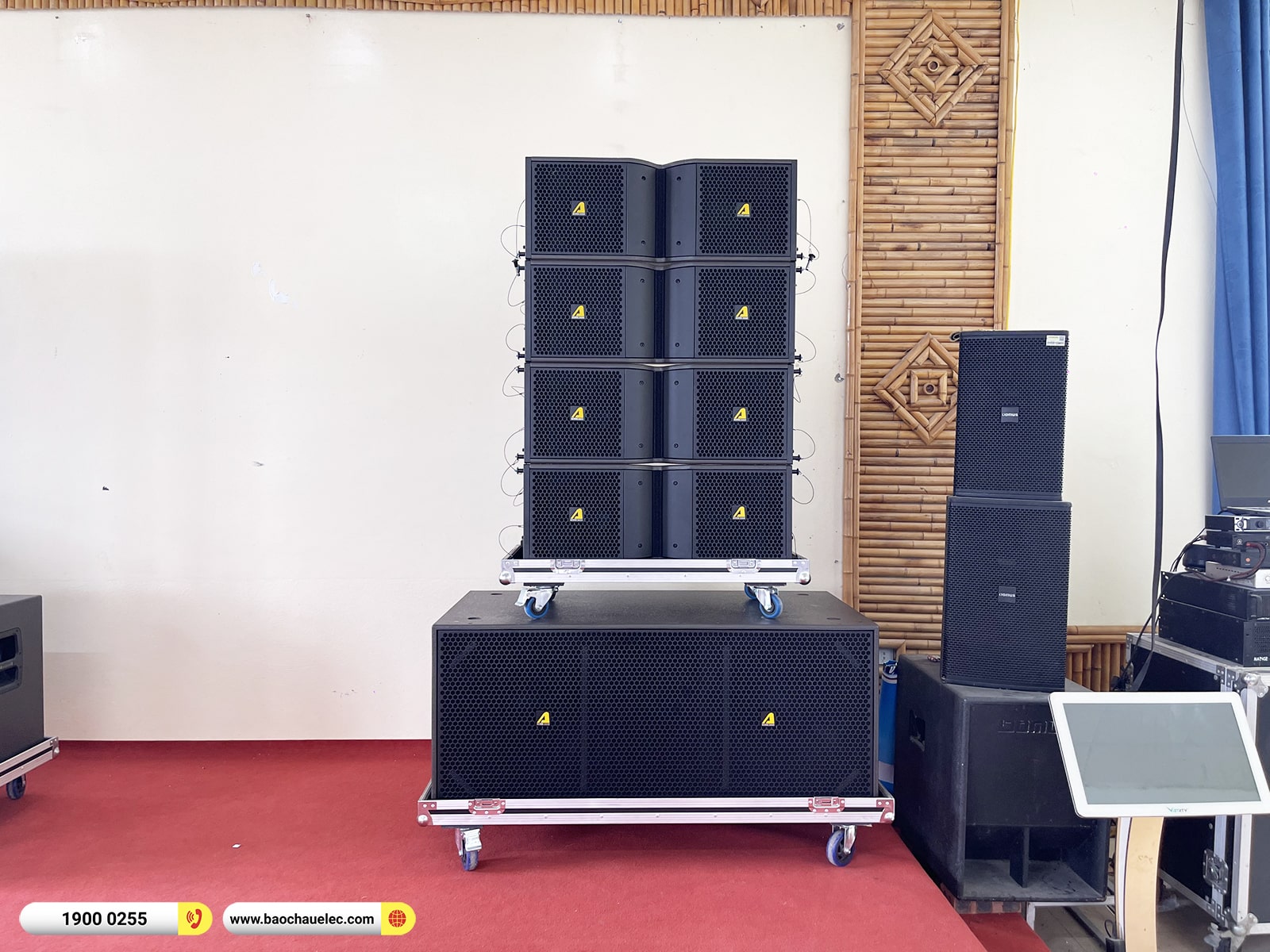 Lắp đặt d&agrave;n Line Array Actpro sự kiện, đ&aacute;m cưới hơn 225tr cho nh&agrave; h&agrave;ng Dũng Phong tại Ninh B&igrave;nh