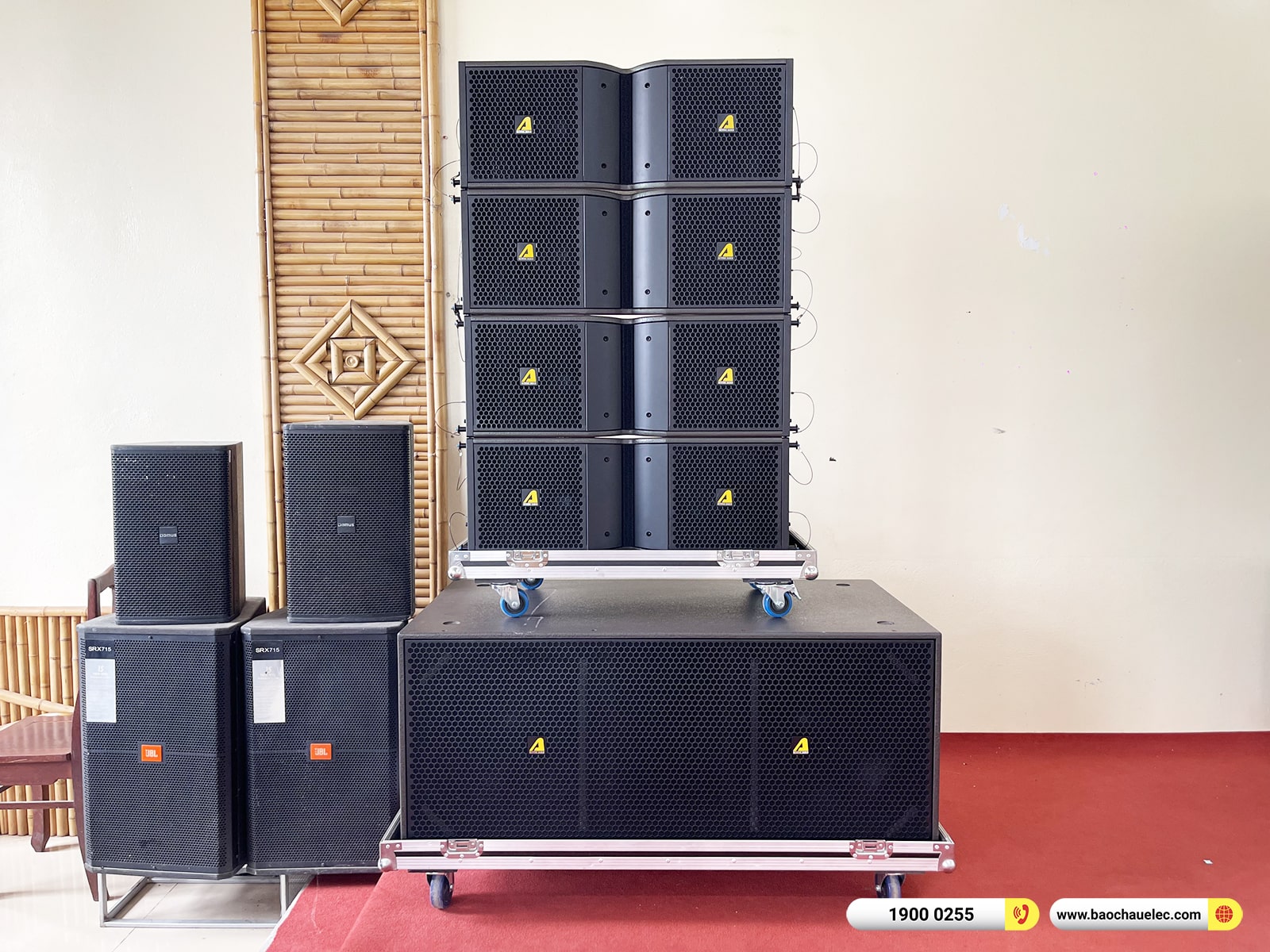 Lắp đặt d&agrave;n Line Array Actpro sự kiện, đ&aacute;m cưới hơn 225tr cho nh&agrave; h&agrave;ng Dũng Phong tại Ninh B&igrave;nh