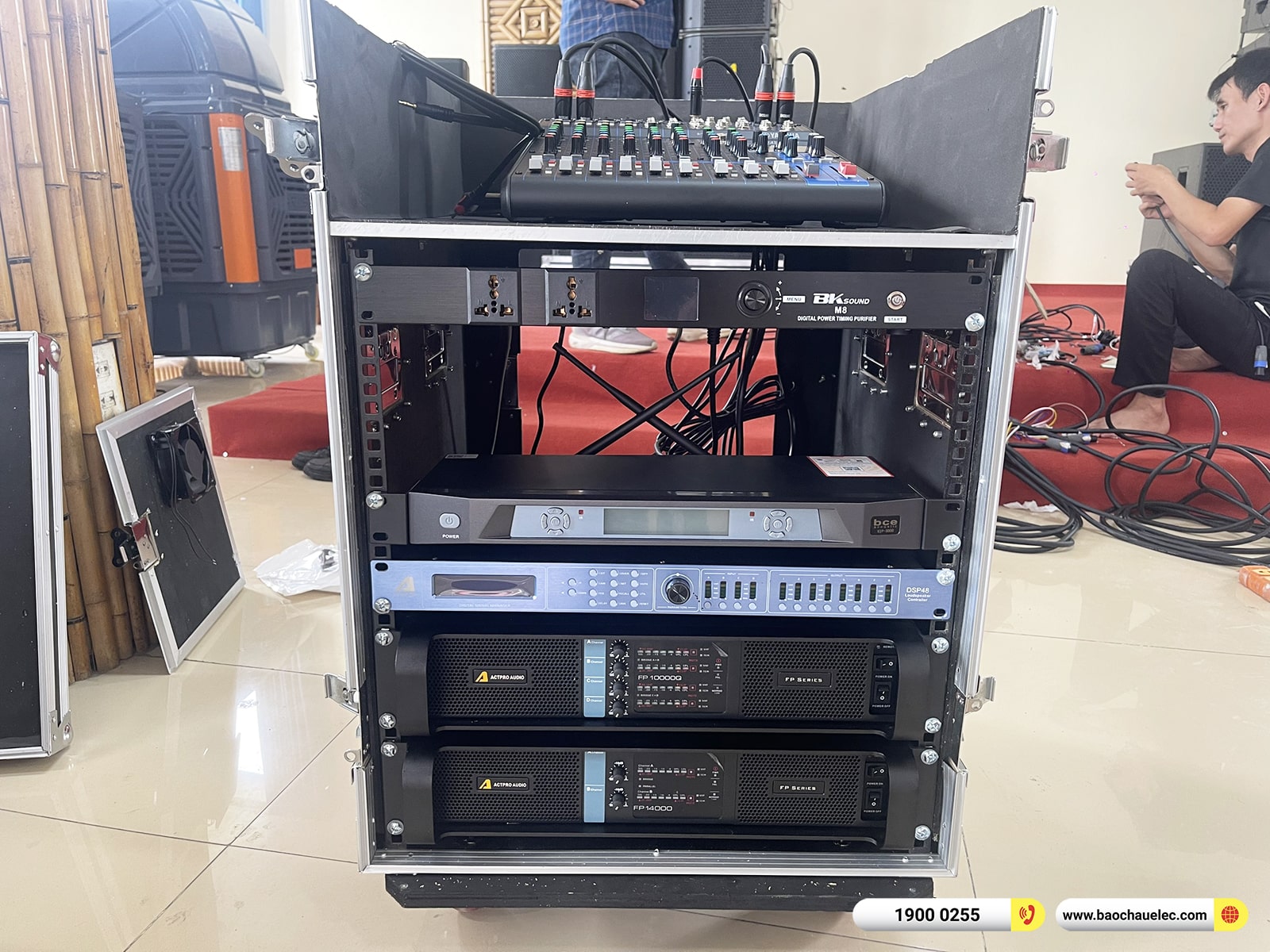 Lắp đặt d&agrave;n Line Array Actpro sự kiện, đ&aacute;m cưới hơn 225tr cho nh&agrave; h&agrave;ng Dũng Phong tại Ninh B&igrave;nh