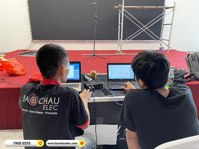 Lắp đặt 2 d&agrave;n Line Array Actpro sự kiện, đ&aacute;m cưới gần 500tr cho nh&agrave; h&agrave;ng Sơn Thủy tại Th&aacute;i Nguy&ecirc;n (Actpro KR210, KR28, TS415, FP14000,...)